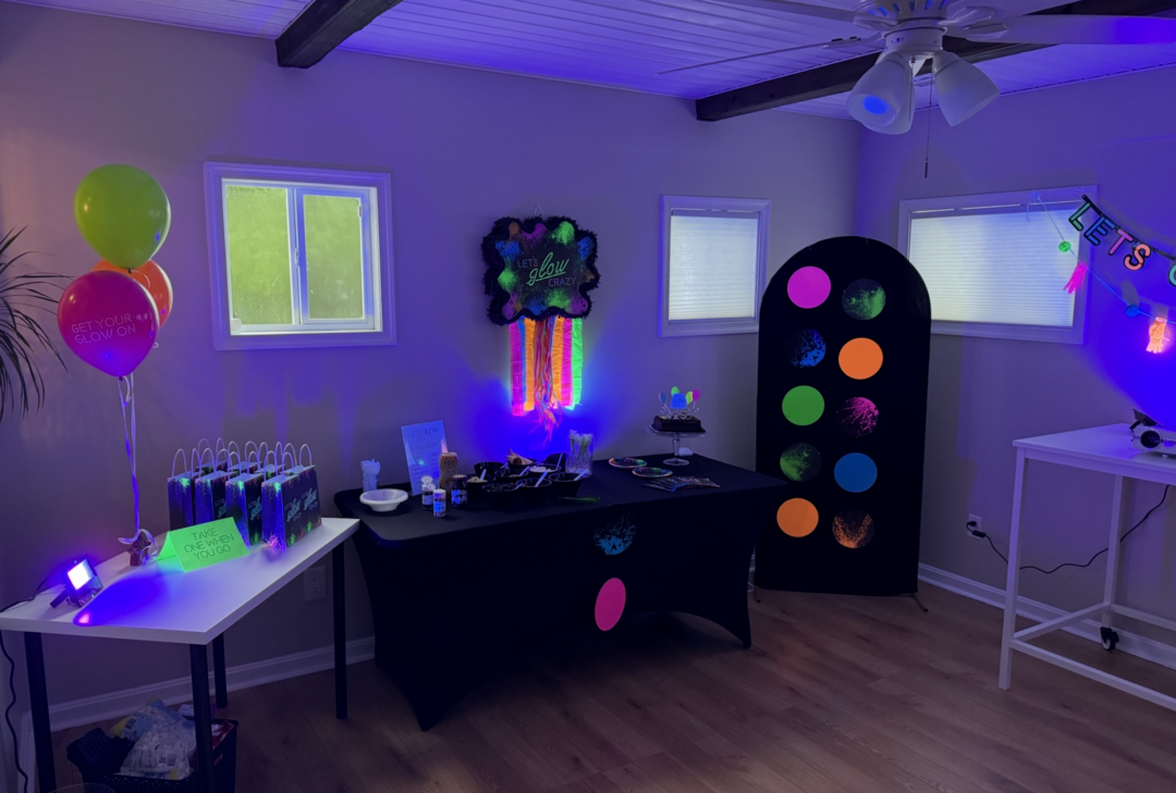 Let’s Glow Crazy – Glow Light Party Theme